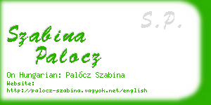 szabina palocz business card