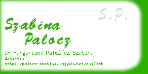 szabina palocz business card